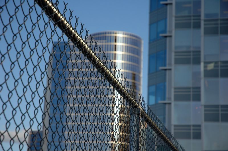 Commercial Metal Fence Service detail